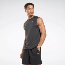 MSRP $24 Reebok Training Essentials Mesh Sleeveless Tee, Black Size Medium - $19.80