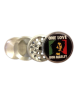 Kitchen Spice Herb Shredder Grinder Crusher Metal 4pc Bob Marley Rasta F... - £11.12 GBP