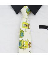Necktie Cartoon Neck Tie | White | One Size for Men - $0.99