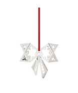 2022 Georg Jensen Christmas Holiday Ornament Bow Silver - New - £19.55 GBP