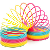 Rainbow Slinky Spring Flexible Party Favor Toys For Kids- Pack Of 2 - £10.35 GBP