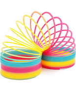 Rainbow Slinky Spring Flexible Party Favor Toys For Kids- Pack Of 2 - £10.17 GBP