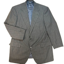 Polo Ralph Lauren 2 Piece Suit Worsted Wool 42R 36x29 Gray Stripe/Pleat/... - £154.07 GBP