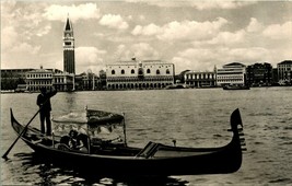 RPPC Iconic Gondola Boat on Canal Venice Venizia Italy UNP DB Postcard - £2.32 GBP