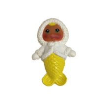VINTAGE 1983 KENNER SEA WEES FROSTY ICE GALS YELLOW MERMAID PVC FIGURE - $26.01 CAD