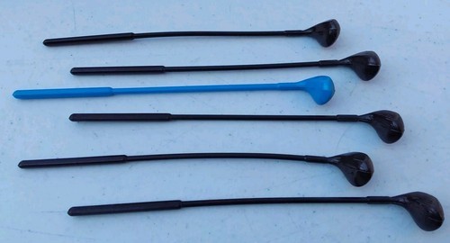 Golf Club Cocktail Swizzle Drink Stirrers Cocktail Barware 6pc Plastic - $12.58