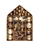 70-Pc Vintage Woodland Ornament Set | Brown &amp; Beige Baubles - $52.99