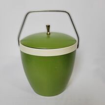 Vintage Gits Ware MCM Avocado Green 60&#39;s 70&#39;s Ice Bucket Plastic - $22.32