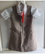 Vintage Youth Brownie Girl Scout USA Uniform Size 7 Jumper Shirt Tie - £22.04 GBP