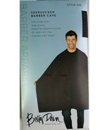 Betty Dain 206S SEERSUCKER BARBER CLOTH BLACK 45&quot; wide x 50&quot; long - $27.86 CAD