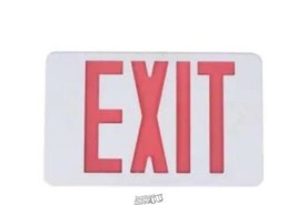 CE14-Watt Equivalent Integrated LED White Exit Sign with Ni-Cad 4.8-Volt... - £14.93 GBP