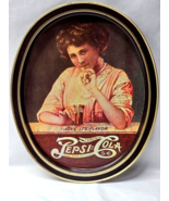 Vintage PEPSI COLA 14.5&quot; x 11.5&quot; Metal Advertising Serving Tray - 1970s ... - $16.19 CAD