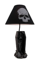 The Gloaming Skeleton in a Coffin Table Lamp w/ Skull Shade - $1,579.39 MXN