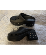 Crocs Siren Clogs  ICONIC COMFORT  Black /SILVER STUDDS Women&#39;s Size 13 NEW - $72.73 CAD