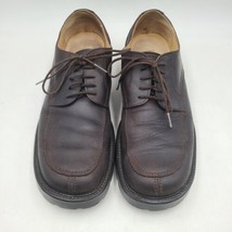 J Crew Italy Brown Leather Apron Split Toe Dress Oxfords Shoes Mens 9.5 - £31.43 GBP