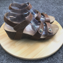 DANSKO Cork Wedge Nubuck  9.5-10 SAVANNAH EU 40  Leather Comfort Shoes Sandals - £29.12 GBP