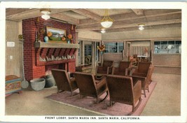 Vintage Santa Maria Inn Santa Maria California Postcard A-98042 - £10.10 GBP