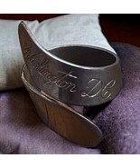 Vintage Washington D.C. Ring Size 7 U.S. Silvertone  Spoon Souvenir  - €26,05 EUR