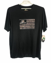 Mossy Oak Mens Shirt Size XL and L Large Black Camo Flag Short Sleeve Te... - $16.79
