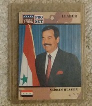 Saddam Hussein Leader #69 Rookie Card Pro Set Desert Storm 1991 - $46.56