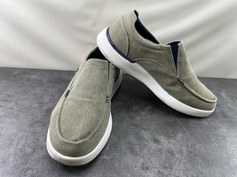 OrthoComfoot Loafers Men 14M Shoes Gray Canvas Slip-on Arch Support Comf... - $655.18 MXN