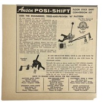 Vtg 1960 Ansen Equipped Hop Up Hot Rod Parts Magazine Ad Posi Shift Floor - £7.54 GBP