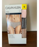 BNIP Calvin Klein 3pk Women&#39;s Hipster Panties, Polyester/Lyocell/Elastane - $41.14 CAD