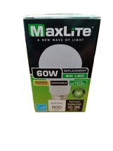 MaxLite 3000K Soft White 60W LED Replacement Bulbs Dimmable 800 Lumens - £3.93 GBP