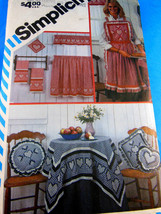 VINTAGE SIMPLICITY 269 6354 SNOWFLAKE EMBROIDERY on GINGHAM FABRICS UNCU... - £4.90 GBP