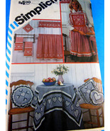 VINTAGE SIMPLICITY 269 6354 SNOWFLAKE EMBROIDERY on GINGHAM FABRICS UNCU... - $8.54 CAD