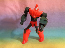 2015 McDonald&#39;s Transformers Sideswipe Red Plastic Action Figure #2 - £1.55 GBP