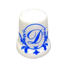 Sewing thimble, sewing thimble, dé à coudre, Porcelain, Letter D Thimble... - $92.16 MXN