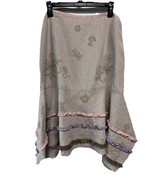 J. Jill Natural Handkerchief Linen Midi Skirt Size 14 - $33.87 CAD
