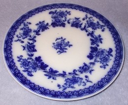 Antique Hudson Flow Blue 8 inch Plate J G Meakin Hanley England - £15.58 GBP