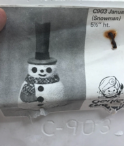 Snowman Ceramic Slip Cast Mold NEW NOS Ceramichrome 903 Snowball Christmas 6x3 - £42.22 GBP