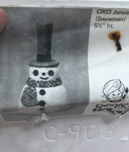 Snowman Ceramic Slip Cast Mold NEW NOS Ceramichrome 903 Snowball Christm... - £42.10 GBP