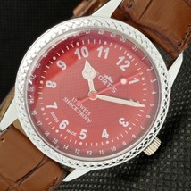 Refurbished Winding Swiss Mens Vintage Wrist Red Dial Watch 622c-a416888-1 - £18.13 GBP