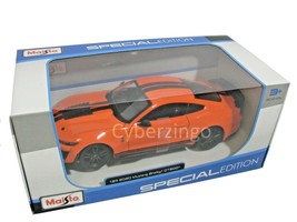 Maisto 2020 Ford Mustang Shelby GT500  Orange 1:24 Diecast Model Car NEW IN BOX - £15.62 GBP