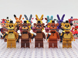 24pcs Five Nights at Freddy&#39;s Mike Abby Balloon Boy Baby Chica Minifigures Set - £36.03 GBP