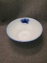 Antique&quot;SEVILLE&quot; FLOW BLUE  6 1/4 inch WASTE BOWL CIRCA 1891 - £33.22 GBP