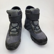 Adidas Primaloft Climaproof Climaheat Black Blue Snow Boots Size 3.5 Tra... - $28.81