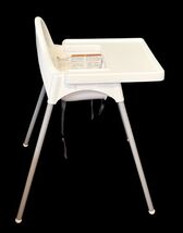 IKEA Antilop High Chair w/ Tray White Baby Toddler Feeding Chair image 2