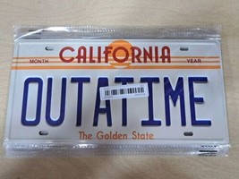 Outatime License California Novelty Plate Back to the Future, Metal, New - £9.74 GBP