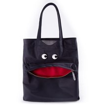 Embroidered Eyes Nylon Shoulder Bag Horizontal Design Large Capacity Mommy Bag C - £81.81 GBP