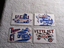 1972 EXHIBIT SUPPLY 4 REPLACEMENT, ARCADE CARDS WEIRD-OHS ED ROTH STYLE - €5,15 EUR