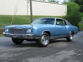 1970 Chevrolet  Monte Carlo Blue | 24 x 36 INCH POSTER | classic car - £16.07 GBP