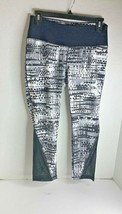 RBX Womens Sz S Legging Athletic Pants Black White Gray Capri Cropped - $12.87