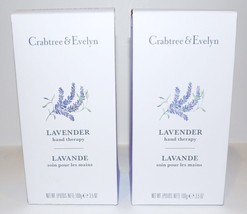Lovely Nib Pair Of Crabtree &amp; Evelyn Lavender 3.5 Oz Hand Therapy - £22.85 GBP