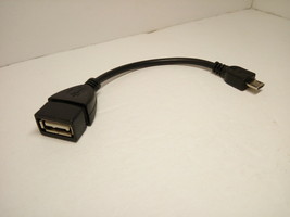1x PC USB 2.0 Female to Micro B Converter OTG Adapter Cable For Samsung LG HTC - £6.94 GBP