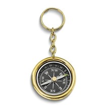 NEW Brass Nautical Compass Key Ring - £23.98 GBP